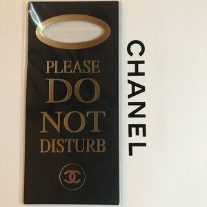 Chanel Sealed Door Hanger “Please Do Not Disturb”